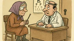 Banc: O bătrânică la doctor…