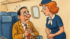 Vtip: Stewardesa întreabă: Ați mai zburat?