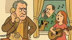 Banc: Vasile sună nervos la vecinul său