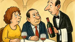 Banc: Chelner, ce vin recomanzi la aniversare?