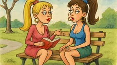 Banc: Două pițipoance stau de vorbă...