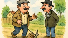 Banc: Se întâlnesc doi ardeleni pe câmp