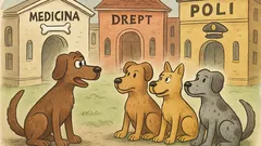 Banc: Trei câini vor să dea la facultate