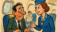 Banc: Vede stewardesa un pasager extrem de neliniștit