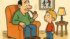 Banc: „Tată, cum m-am născut eu?”