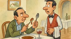 Banc: Un bucureștean intră într-un restaurant oltenesc