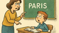 Banc: Profesoara îl întreabă pe Bulă capitala Franței