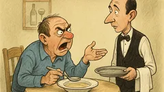 Banc: Ospătar, dumneata numești asta supă de pasăre?