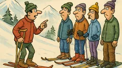 Banc: Instructorul le explică proaspeților cursanți