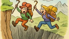 Banc: Două alpiniste cad într-o prăpastie