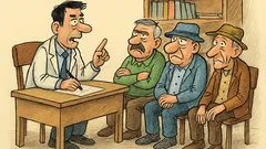 Banc: Trei pensionari merg la nutriționist pentru sfaturi