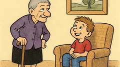 Banc: Bunica tunsă scurt… babă sau moș?