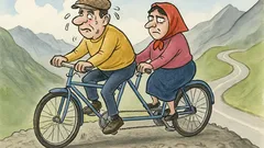 Banc: Ion și Maria pe tandem pe Transfăgărășan