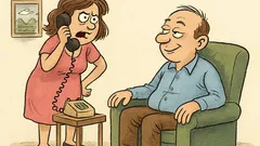 Banc: Soția se plânge soțului de telefon