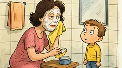 Banc: Copilul o întreabă de cremă...