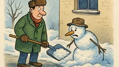 Banc: Noroc că e iarnă caldă zilele astea...