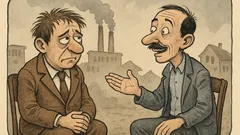 Banc: În criză, un pesimist îi zice optimistului...