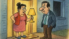 Banc: Soțul vine târziu acasă și...