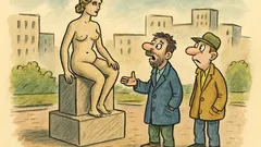 Banc: „Știi bancul cu statuia nudă?”