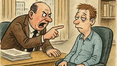 Banc: Șeful își apostrofează un angajat leneș