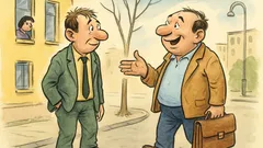 Banc: Doi foști colegi de facultate se întâlnesc