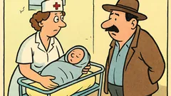 Banc: Ardeleanul își întreabă moașa: «No, fecior?»