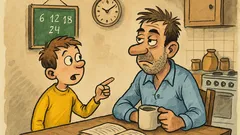 Banc: Tati, proful de mate m-a pus…