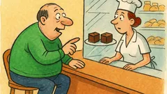 Banc: Azi la cofetărie zic două prăjituri