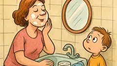 Banc: Un copil o întreabă: „Renunți?”