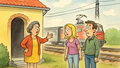 Banc: Doi tineri soți vizionează o casă lângă