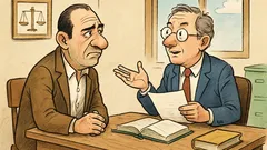 Banc: Un cămătar cere sfat avocatului