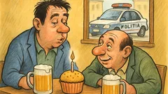 Banc: Doi prieteni la o bere...