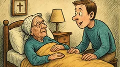 Banc: Bunica, pe patul de moarte, își cheamă