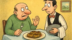 Banc: Ospătar! Sarmalele astea arată ciudat...