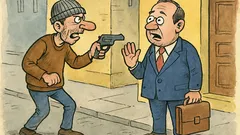 Banc: Un hoț oprește un om pe stradă