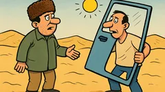 Banc: Doi nebuni se întâlnesc în deșert...