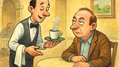 Banc: La restaurant, un tip cere cafea amară