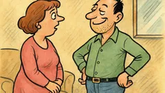 Banc: Soția: Dragule, fă-mi și mie un compliment!