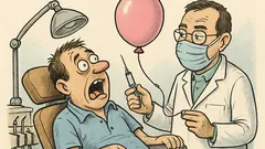 Banc: Îți dau puțin heliu, zice dentistul