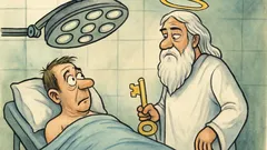 Banc: Un tip se trezește la operație