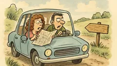 Banc: Un cuplu rătăcit cu mașina în concediu