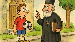 Banc: Un fotbalist merge la preot nedumerit