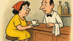 Banc: Bubulina la bar cere o cafea