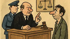 Banc: La tribunal, judecătorul întreabă învinuitul uluit