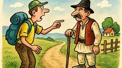 Banc: Un turist întreabă de Cârligi...