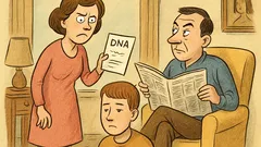 Banc: O mămică observă îngrijorată că fiul