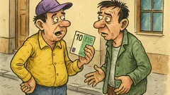 Banc: Doi analfabeți funcționali stau de vorbă