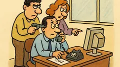 Banc: Alo, Poliția? Sunt ostatic la muncă