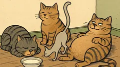 Banc: Trei motani încearcă să-și dea seama