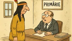 Banc: Un indian intră la primărie…